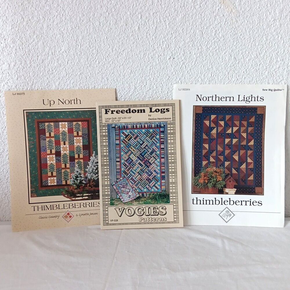 Thimbleberries & Vogies Quilt Patterns Up North Freedom Logs Northern Lights Lot